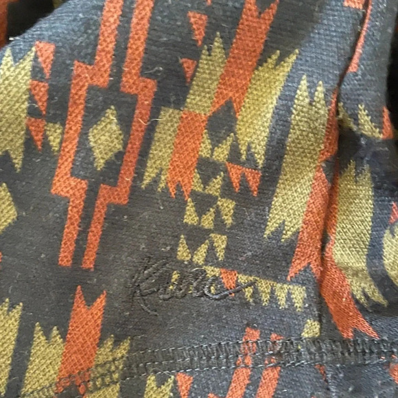 Women’s Kavu Aztec print pullover drawstring mock neck sweatshirt Small - Picture 5 of 6